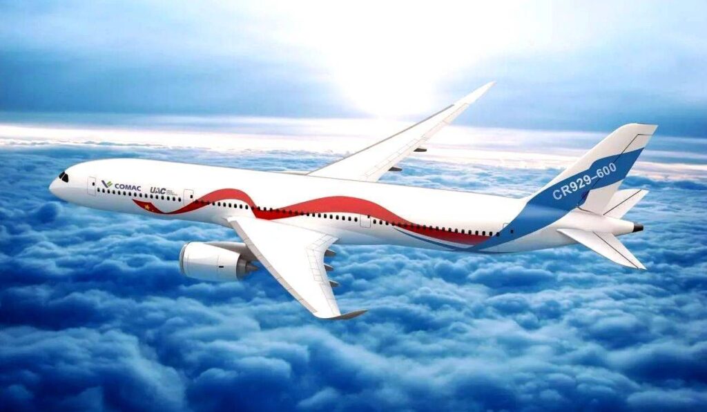 Проект широкофюзеляжного авиалайнера Comac c929 //Фото COMAC